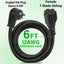 Cable adaptador NEMA 5-15P a 5-20R 6ft