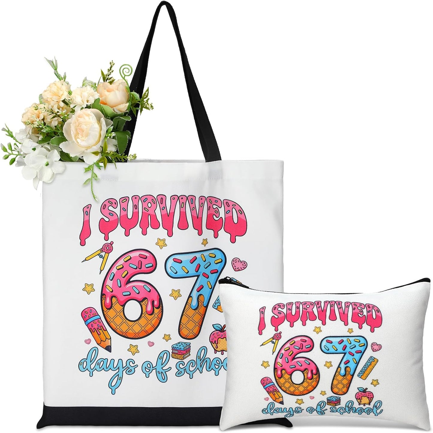 2 Pzas Bolsa Cosméticos Maquillaje Regalo para Mujer