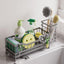Soporte esponja fregadero acero inox 304 con cepillos gris