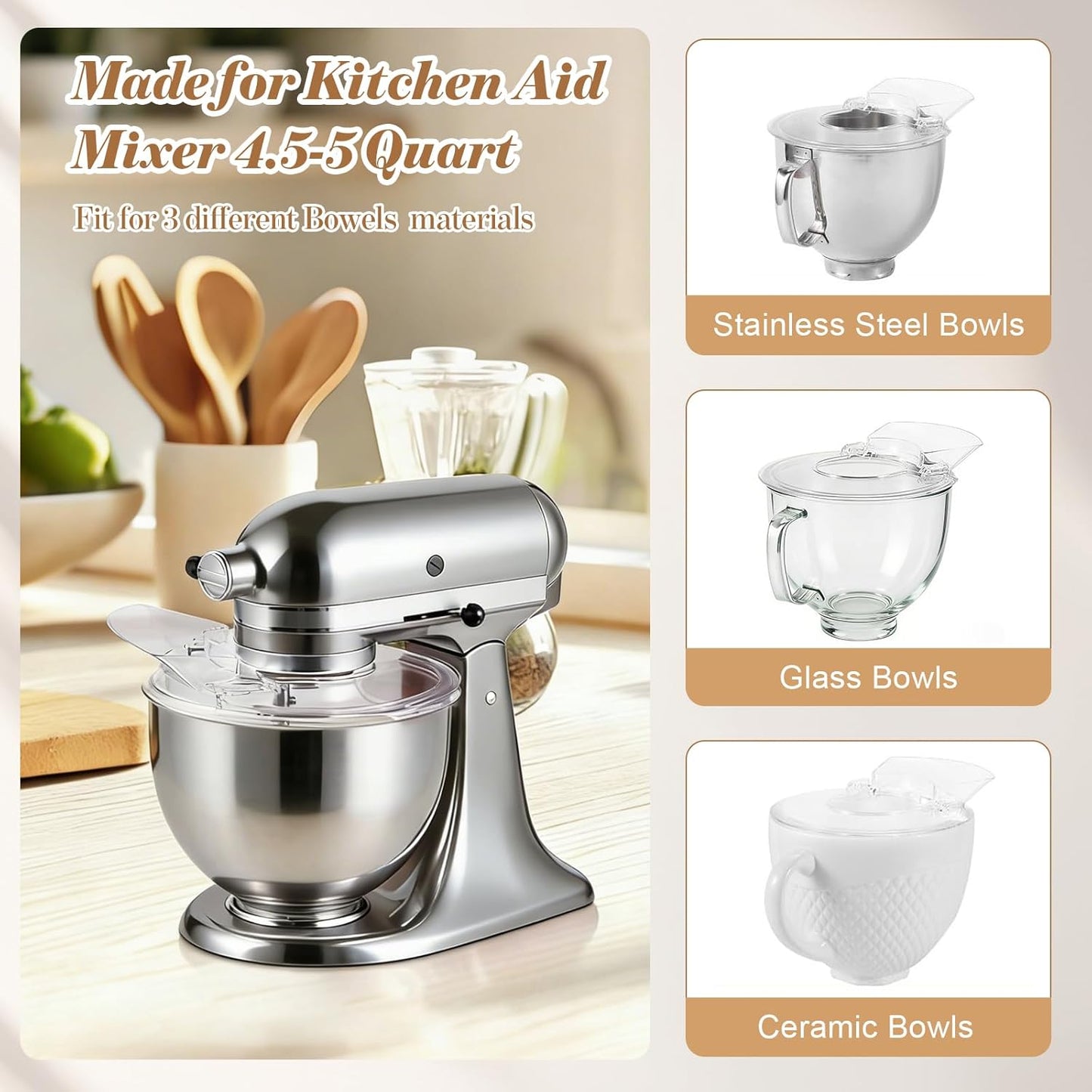 Protector vertido KitchenAid 4.5-5qt anti salpicadura