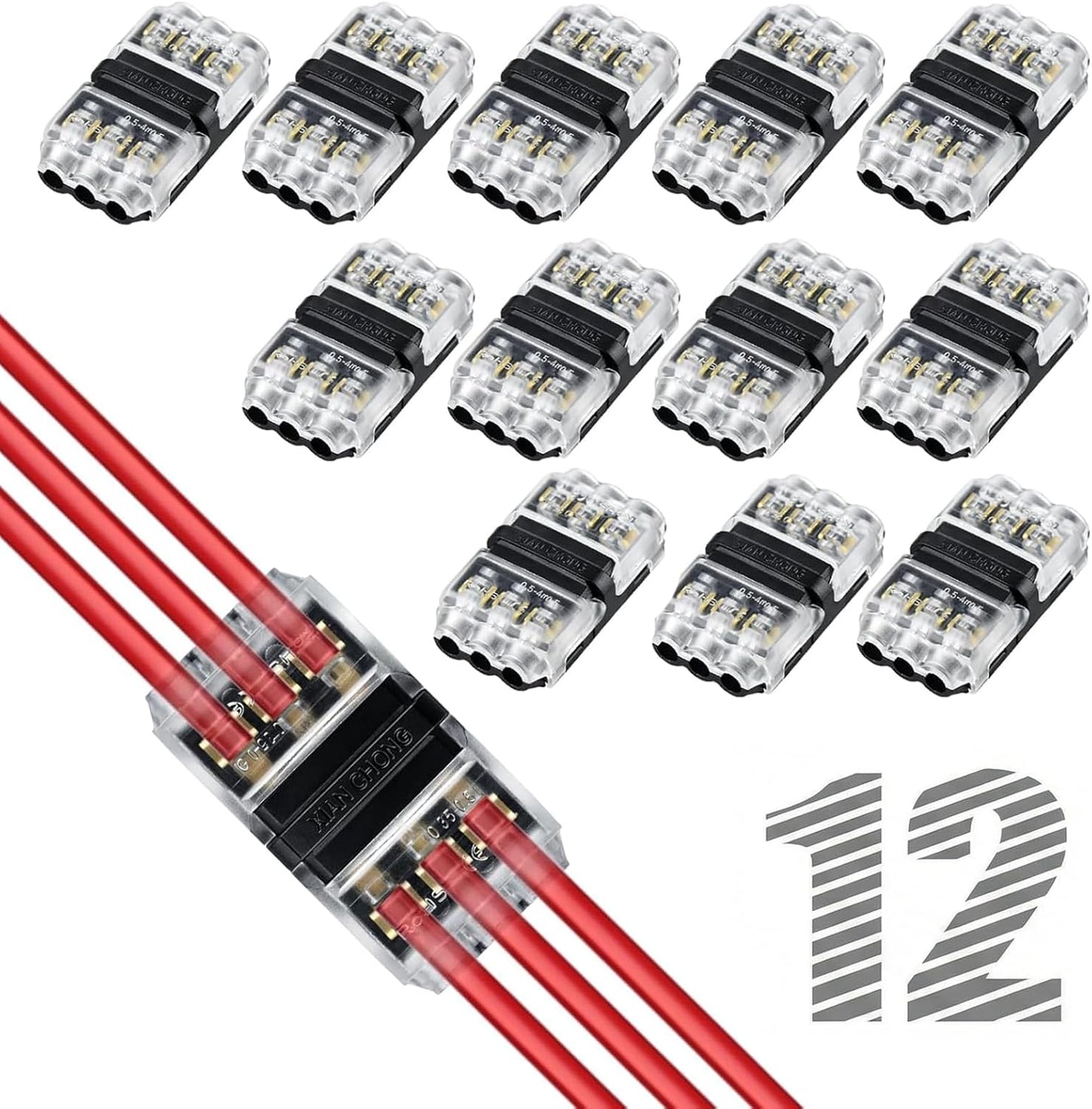 Conectores cable 20-24 AWG 2 y 3 pines sin soldadura