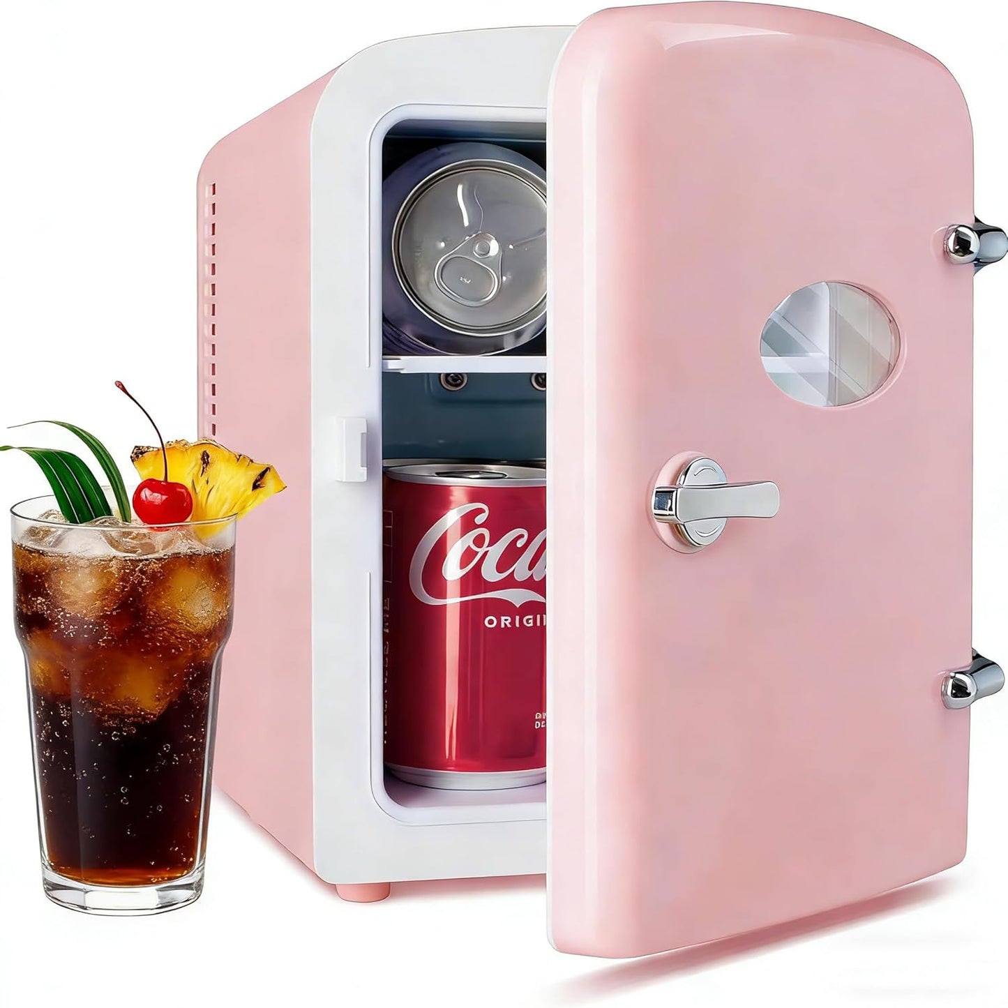 Mini refrigerador portátil 6L con ventana transparente