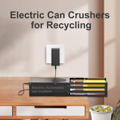 Trituradora eléctrica de latas 8-16oz pared reciclaje