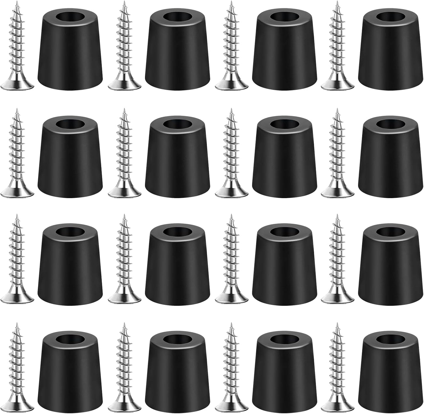 16 Patas Goma Antiderrap para Tabla Cortar y Muebles 3/4