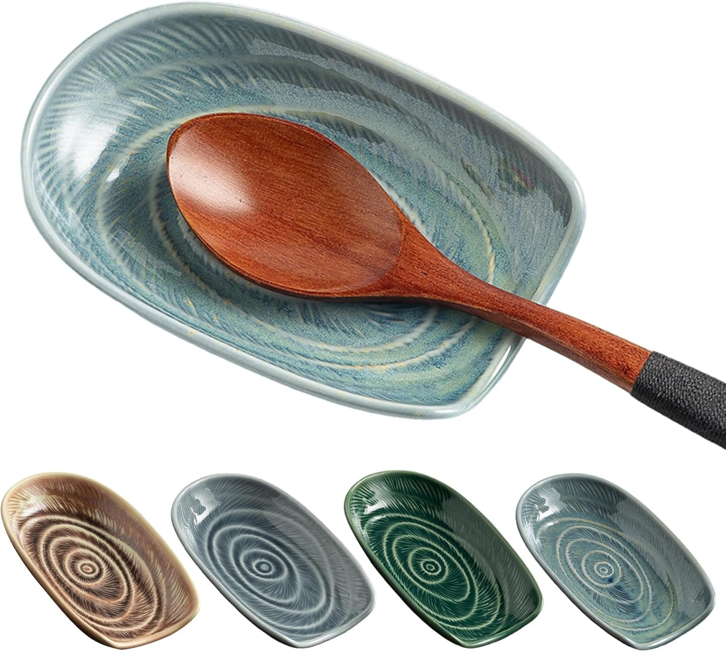 Soporte cuchara cerámica encimera cocina decoración