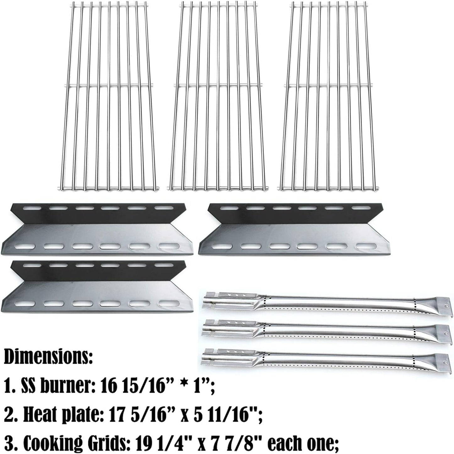 Kit DG176 Reemplazo quemadores parrilla llama perfecta