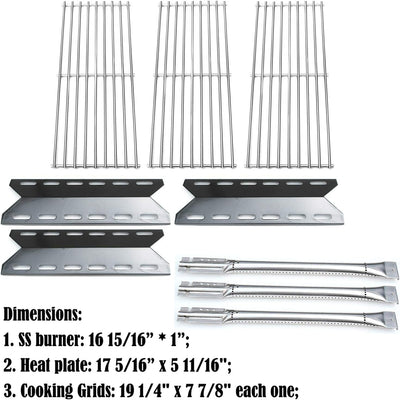 Kit DG176 Reemplazo quemadores parrilla llama perfecta