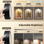 Lámpara LED pared recargable 360° con control remoto