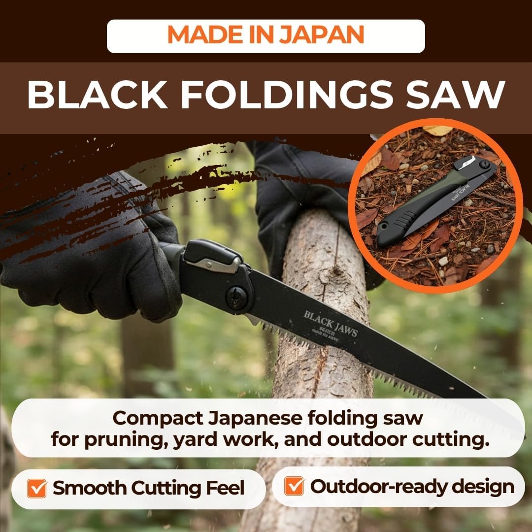 Sierra de podar plegable 8.3pulg fabricada Japón uso jardín