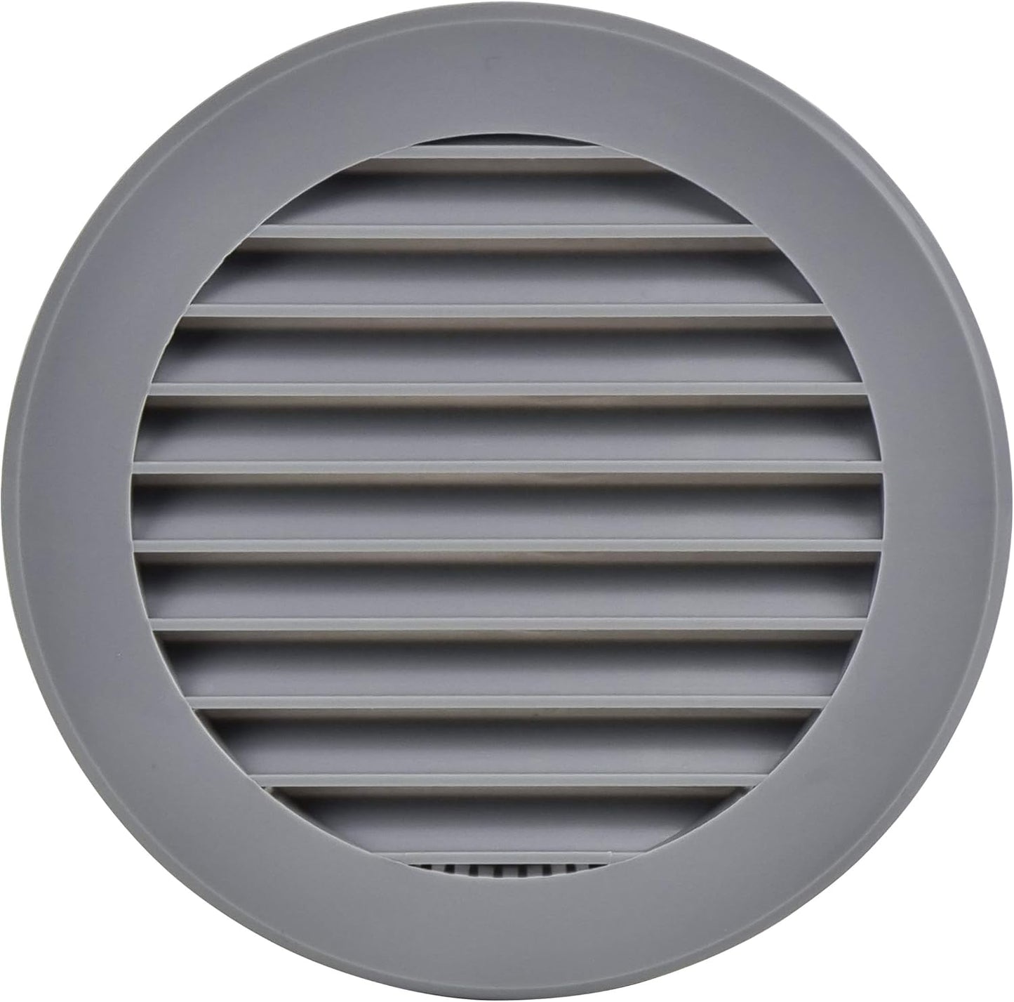 Cubierta ventilación plástico 4pulg rejilla redonda gris