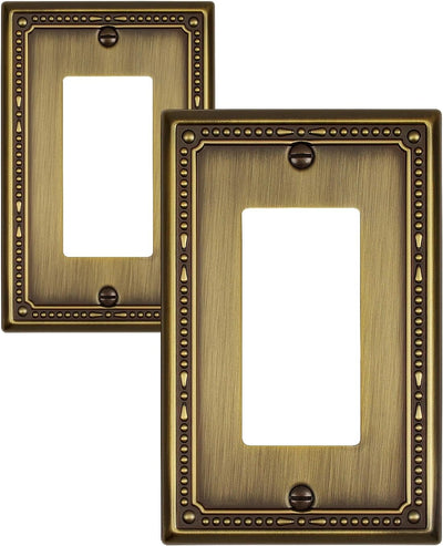 2 Pzas Cubiertas Tomas Antiguas de Bronce 3.15x4.88pulg