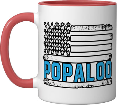 Taza Cerámica Bandera Americana Roja/Blanca