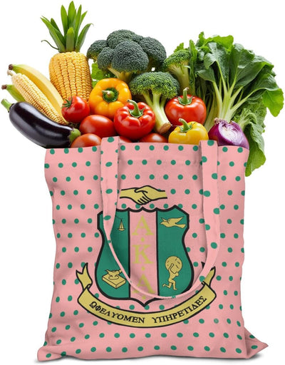 Bolso tote canvas reutilizable para mujer Sorority Gifts