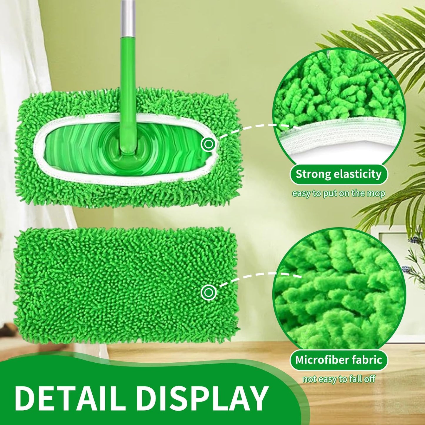 Almohadillas microfibra reutilizables comp 4 pzas verde