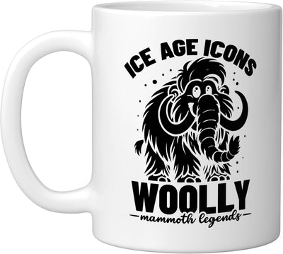 Taza Cerámica Elefante Extinto Amante Animales Prehistóricos