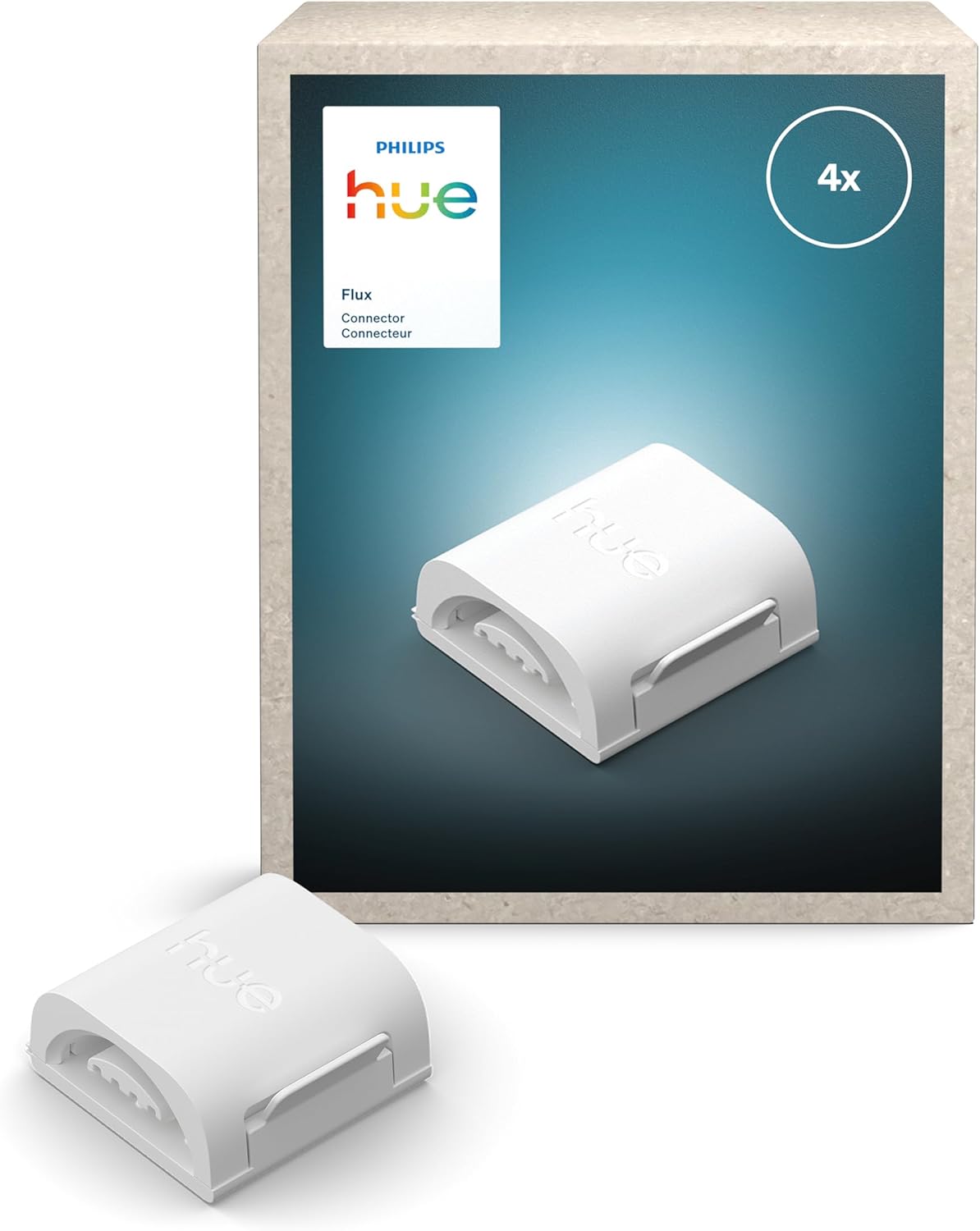 Conector tira luz LED flex interior paquete 4