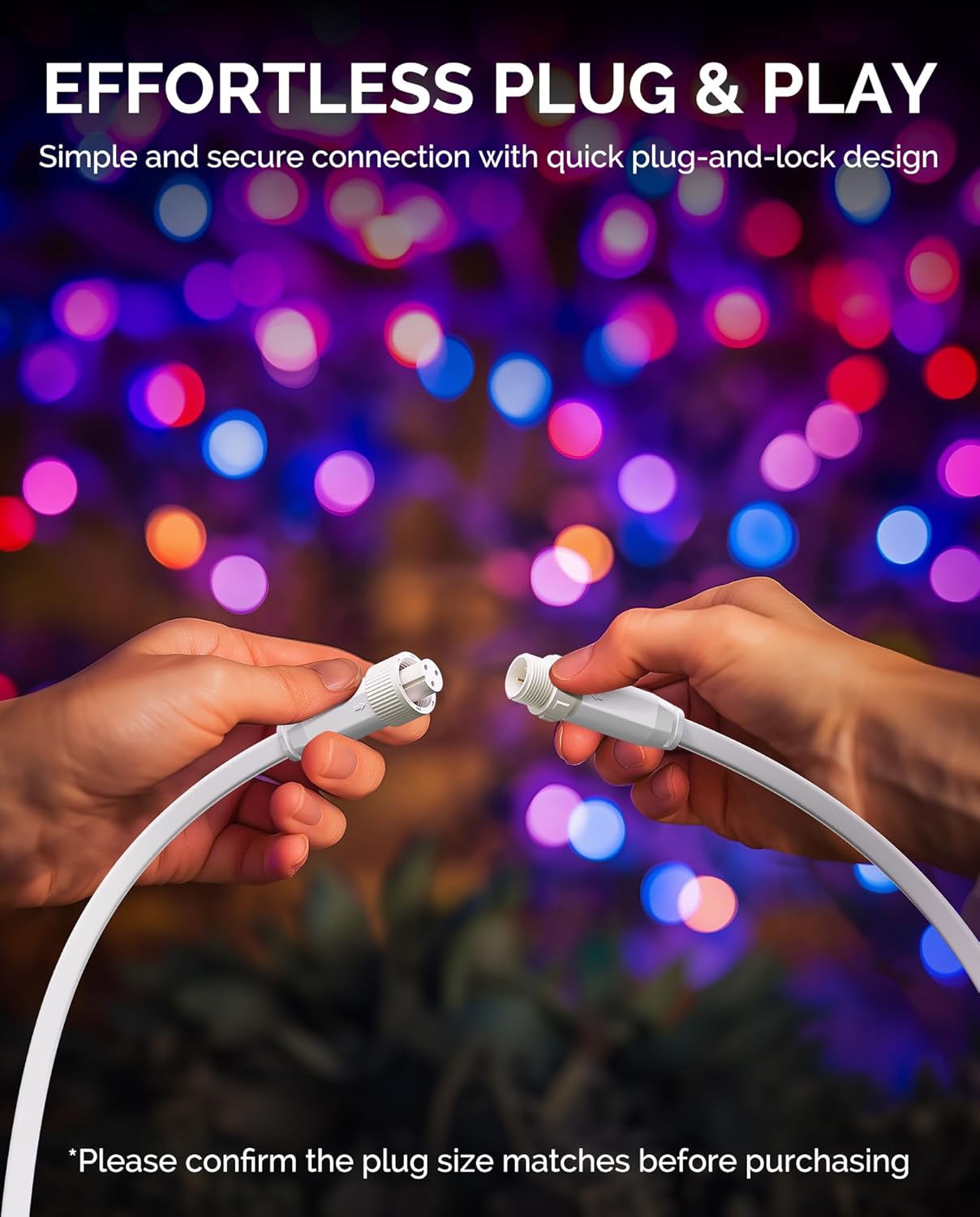 Y-Splitter para luces Govee H707 impermeable blanco