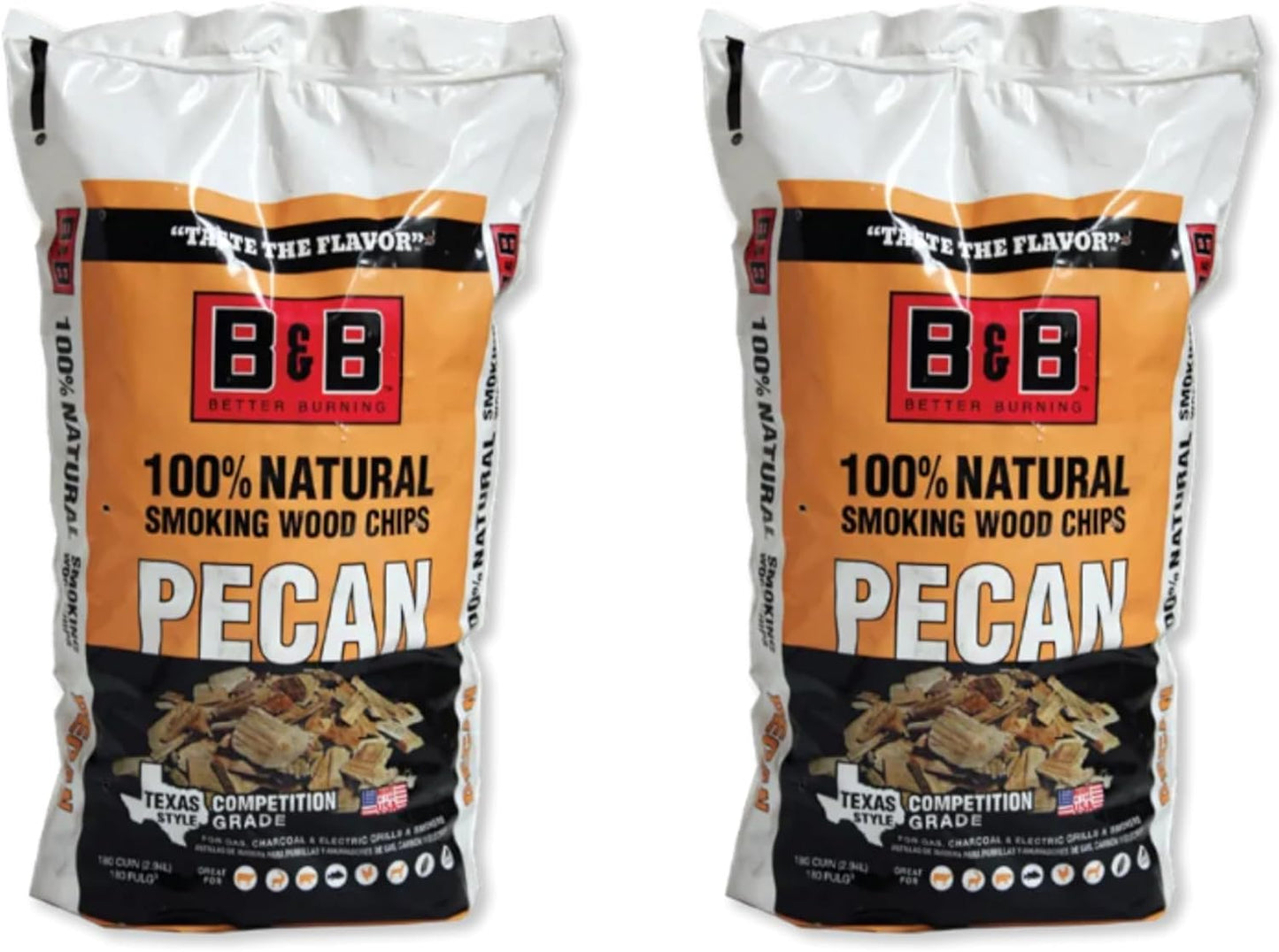 Chips Ahumar 2 Pack Bolsas 180pulg3 Madera Dura Barbacoa