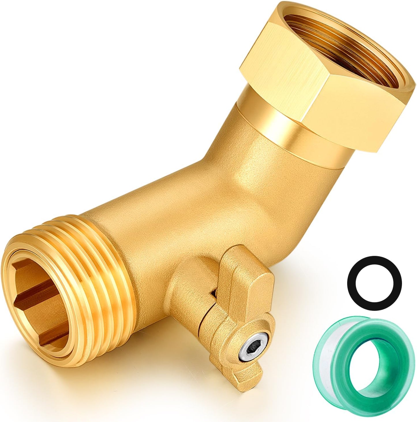 Válvula codo manguera jardín 3/4pulg 45° con adaptador