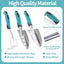 Juego herramientas jardinería aluminio antideslizante