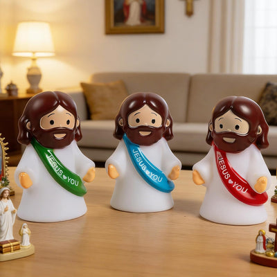 3 Lámparas Noche Pascua LED Regulable Decoración Cristiana
