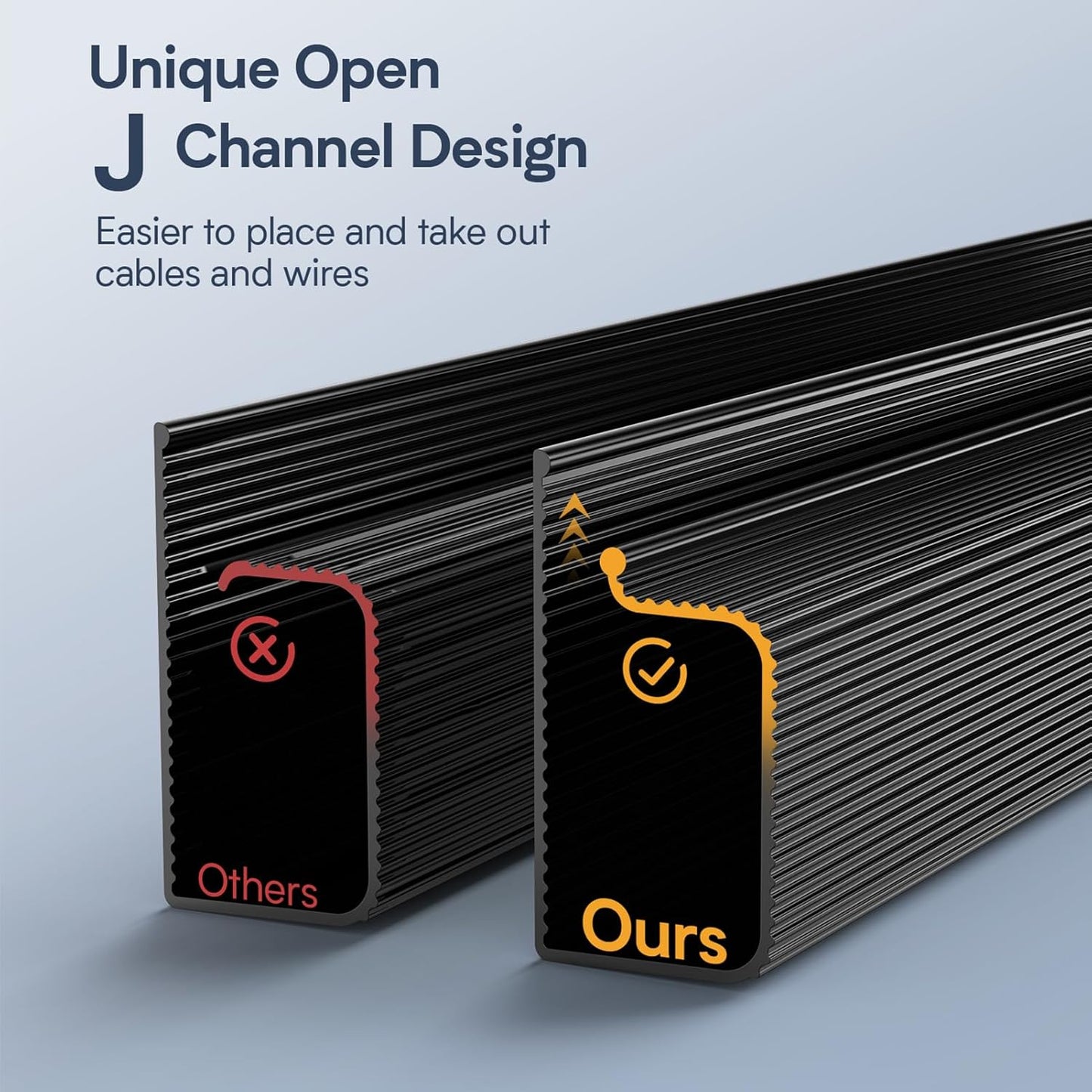 Organiz. cables negro 6 pzas para oficina y hogar
