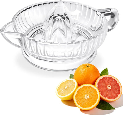 Exprimidor de cítricos de vidrio con mango y boquilla para jugos frescos
