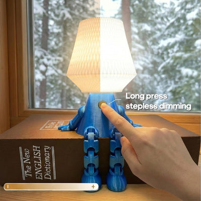 Luz Nocturna Robot 3D Articulada con Difusor Aroma