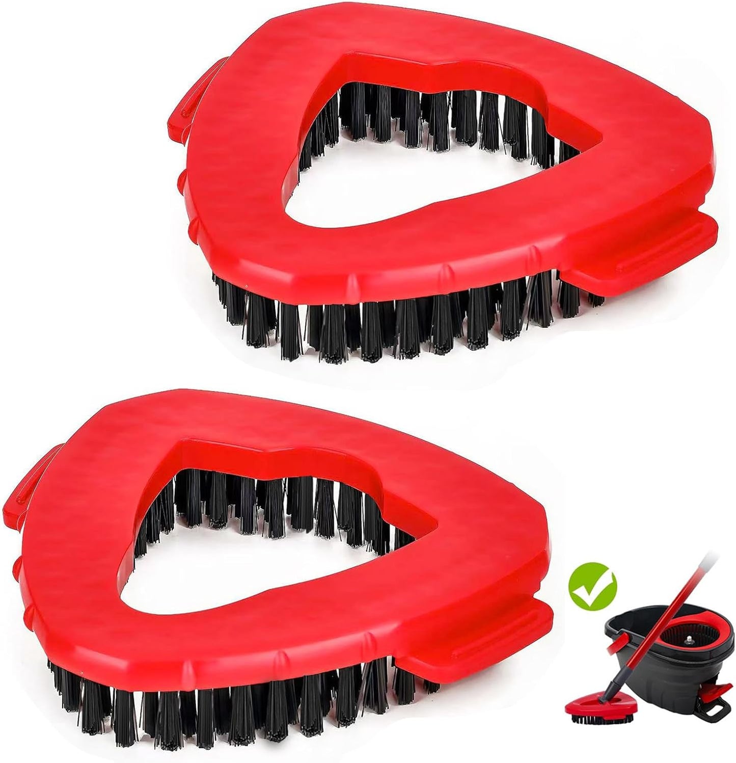 2 Cepillos Giratorios Comp Oceda EasyWring Cerdas Duras