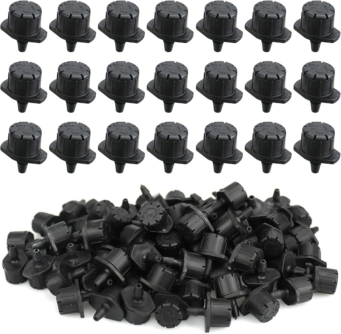 100 Emisores Riego 1/4pulg Microgoteo Ajustables