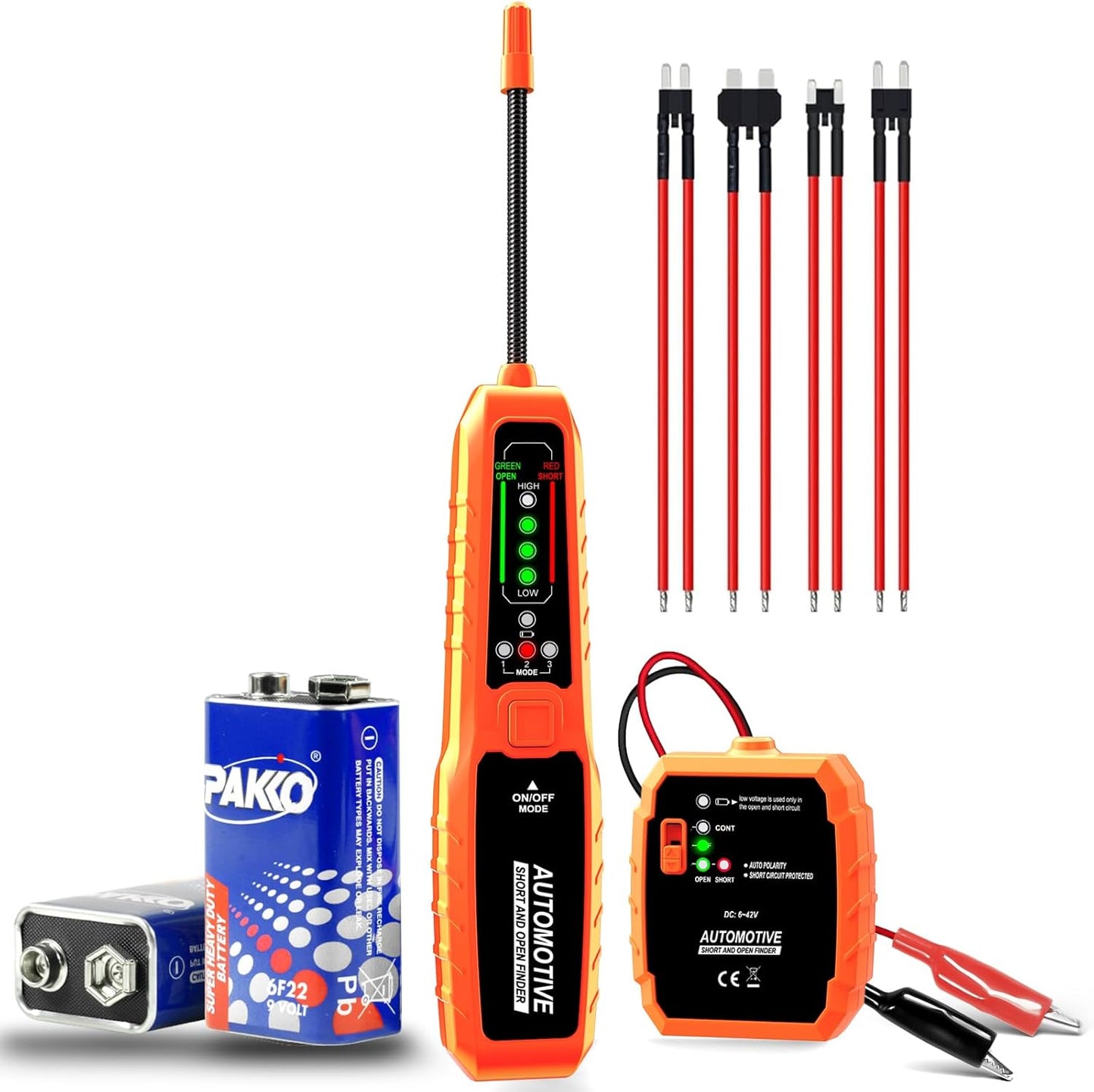 Detector de circuitos automotriz 6-42V con fusible