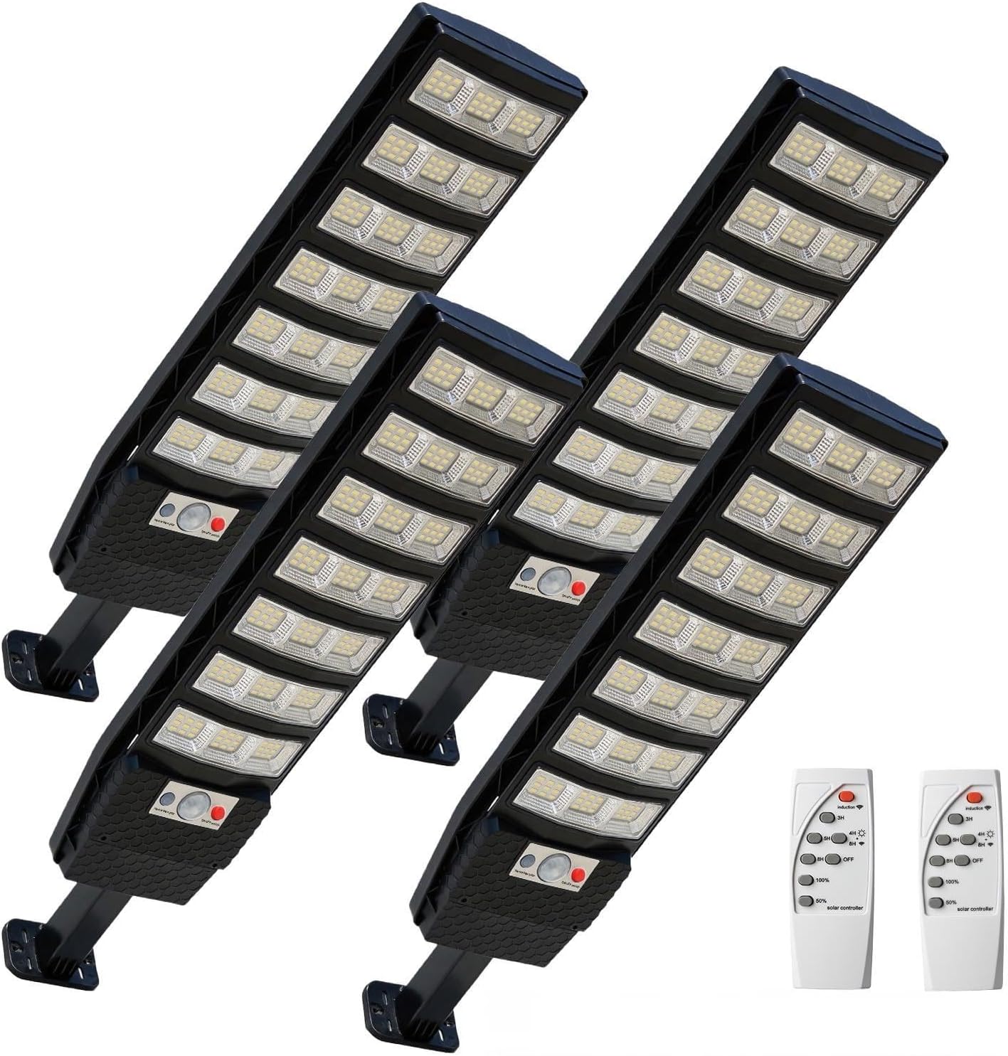Luz solar calle IP66 2000LM sensor movimiento seguridad