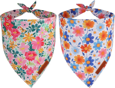 Bandana floral perros medianos y grandes varios tamaños