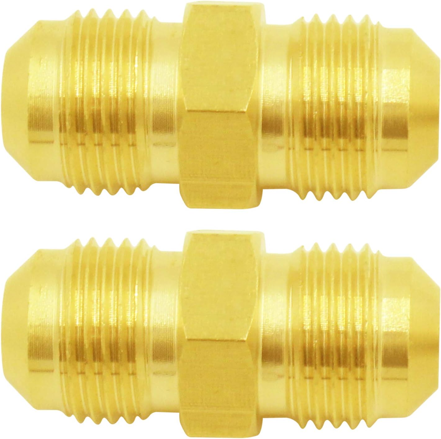 2 Adaptadores 3/8pulg Macho Flare para Parrilla Propano