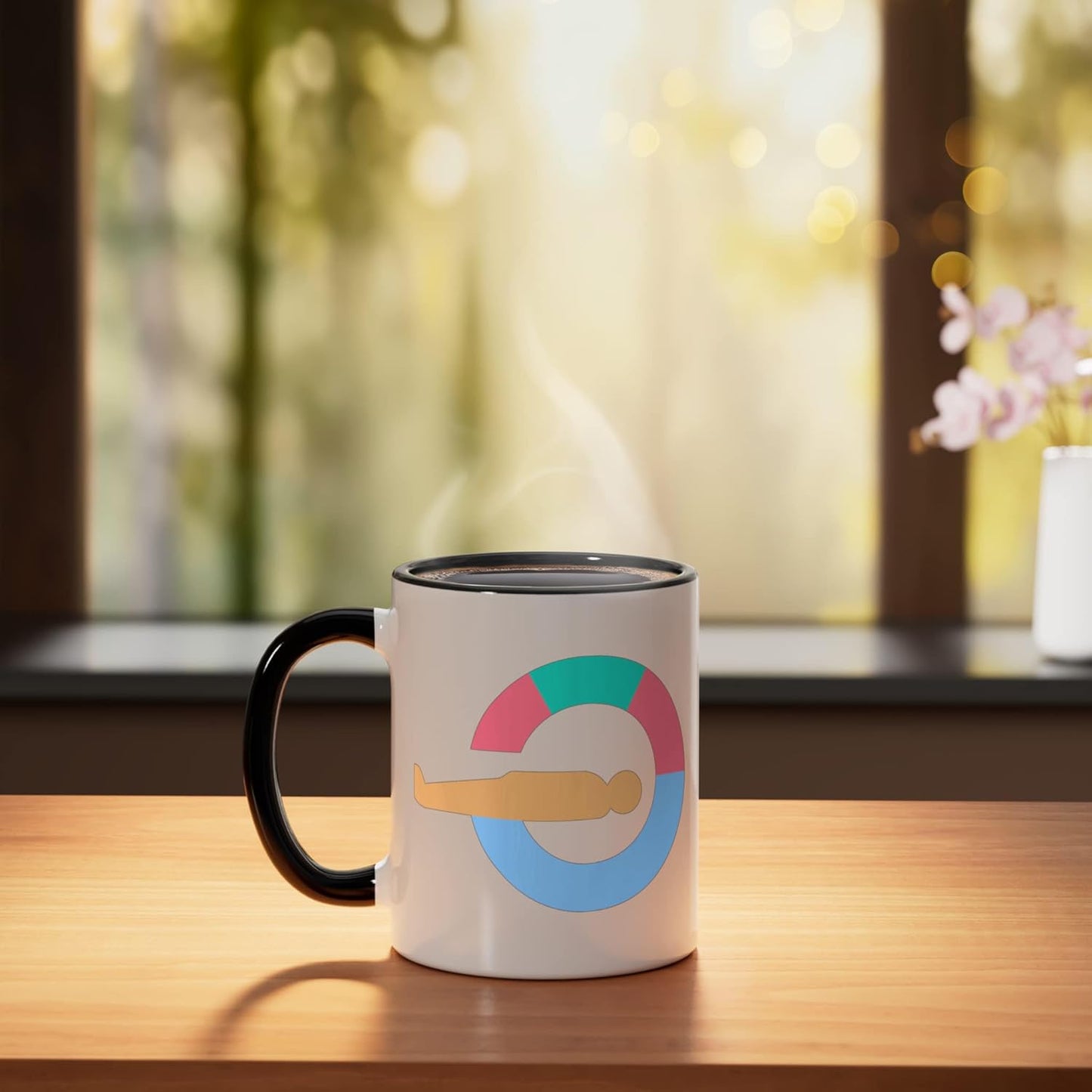 Taza cerámica para tecnólogo en radiología MRI Tech, negro/blanco