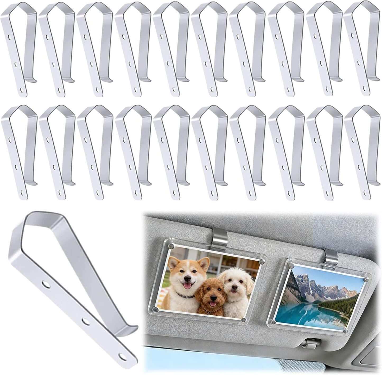 20 Pzas Clip Abridor Puerta Garaje Accesorio Universal Acero Inox