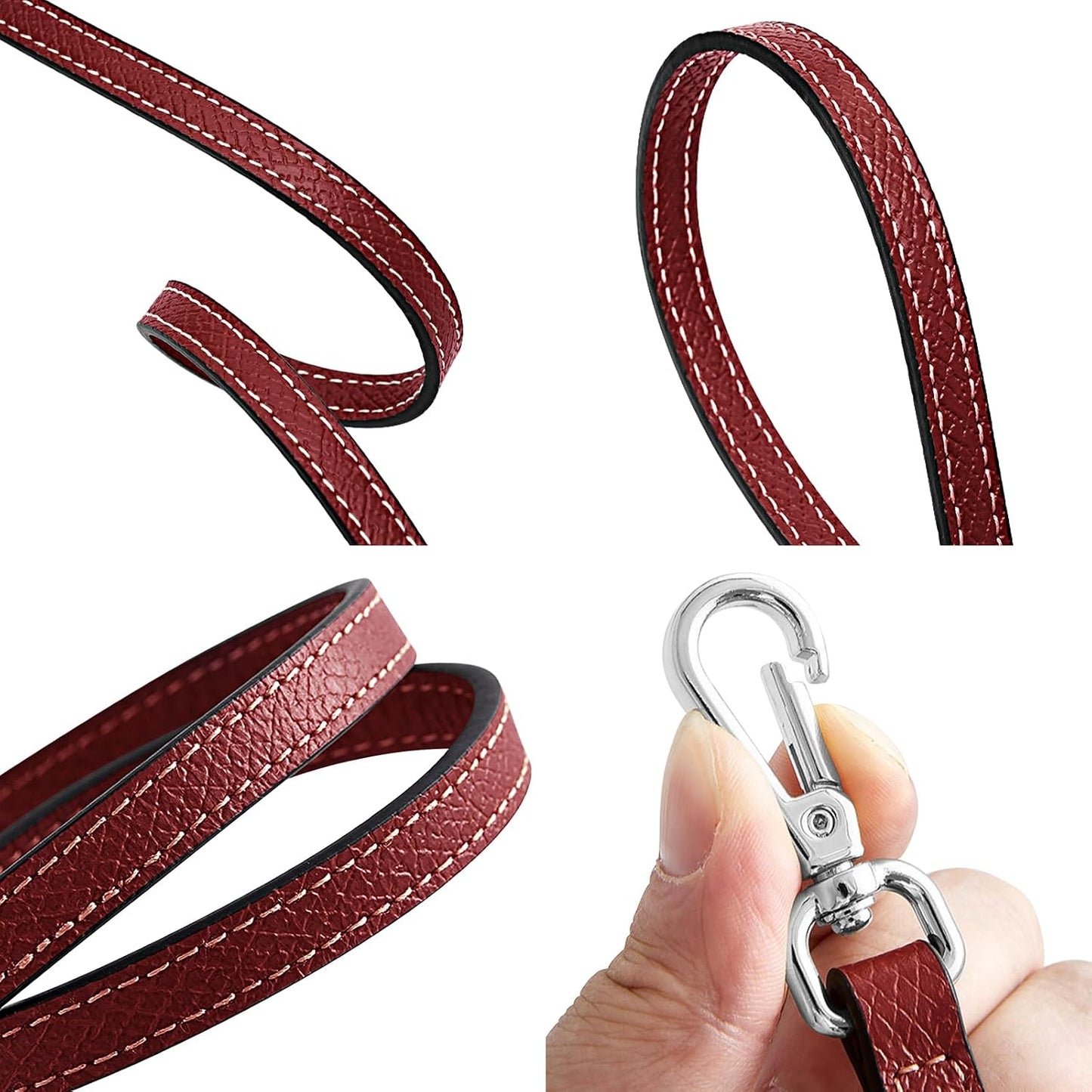 Bolso cuero correa ajustable reemplazo Le Pliage Mini Rojo Granada