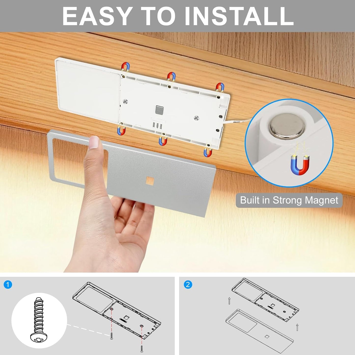 Luz LED para debajo de gabinete enchufable 15W 3000K-5000K