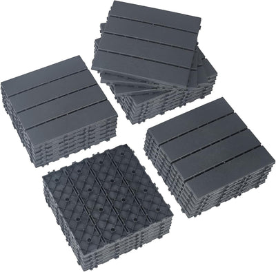 Azulejos plástico terraza 12x12pulg antideslizantes 27uds