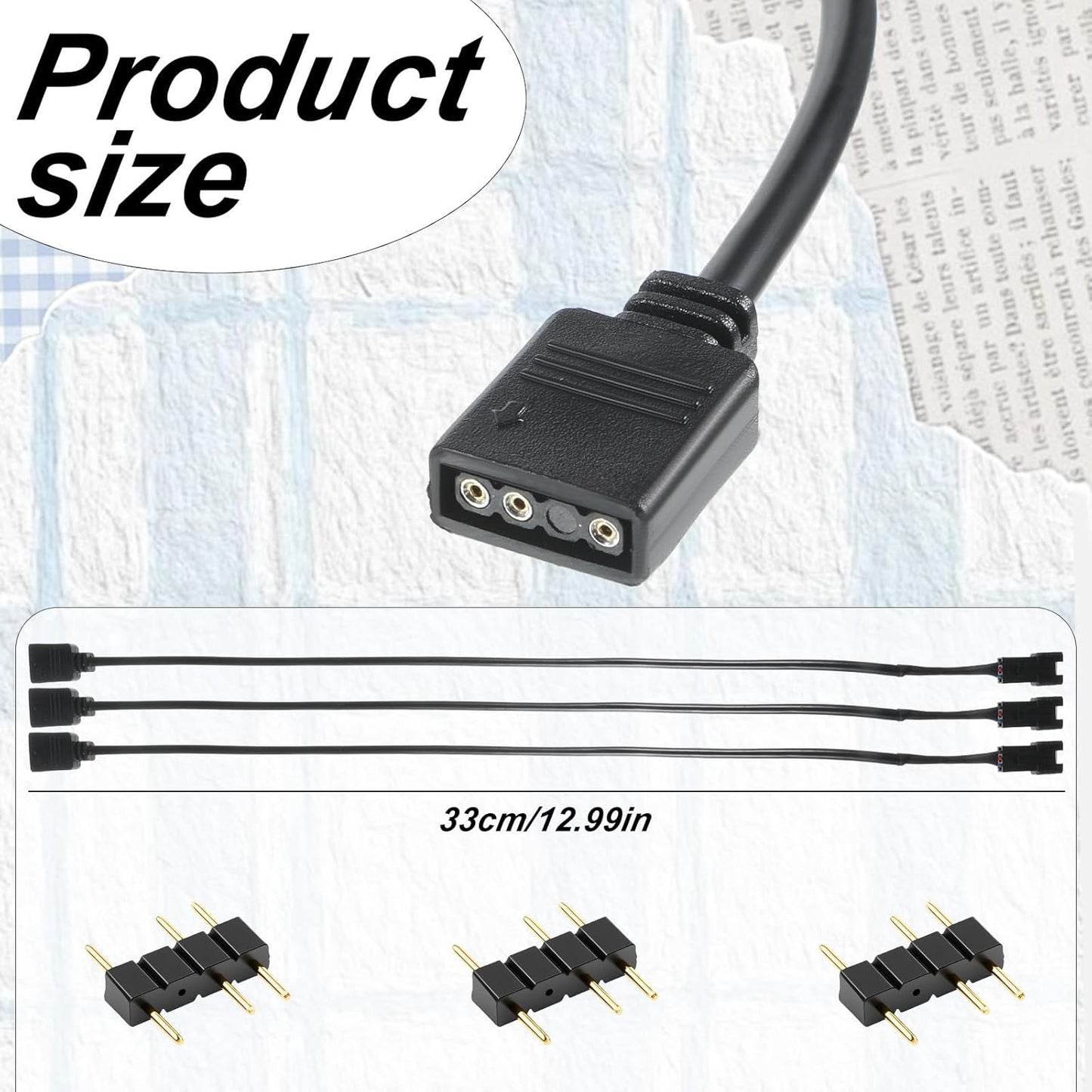 Cable ARGB 5V 3pines adaptador JST 11.8pulg