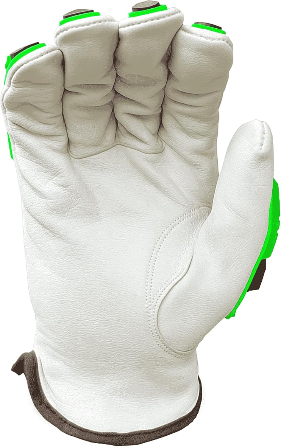 Guantes cuero cabra resistentes cortes impacto hombres