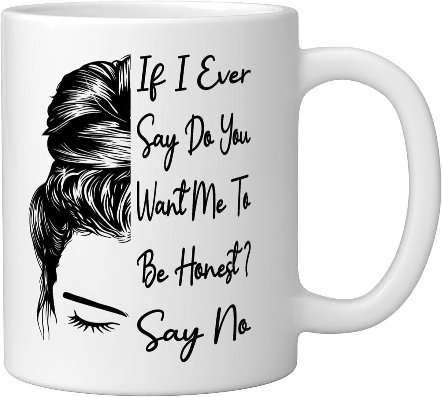 Taza Cerámica Blanca Frase Humorística
