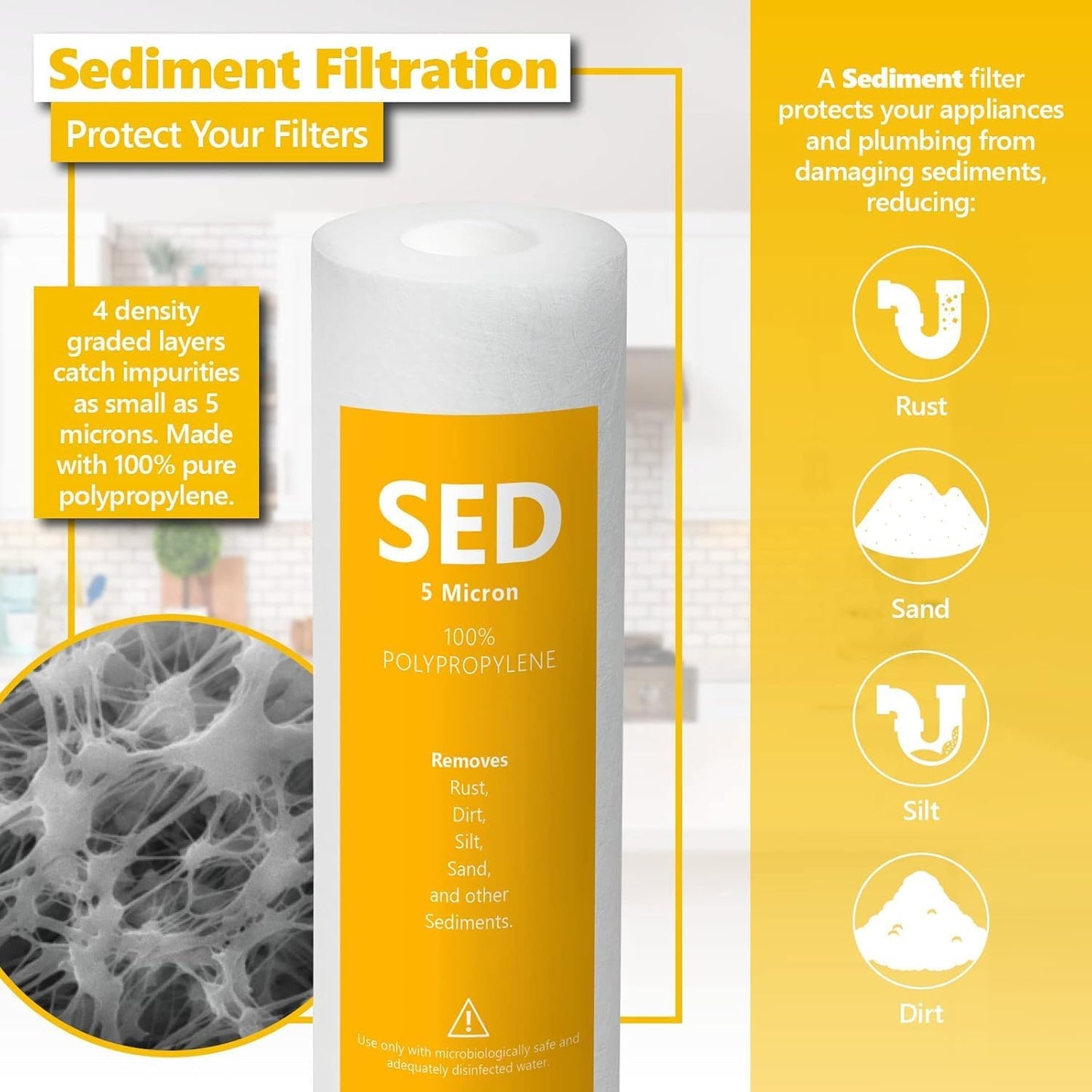 Set 23 Filtros Osmosis Inversa Membrana RO 50GPD