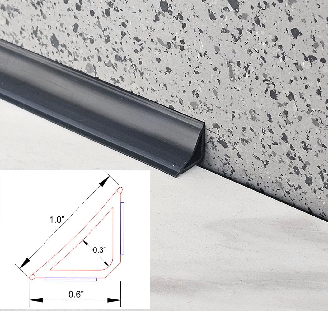 Tira calafateo autoadhesiva flexible para pared techo suelo 10pies