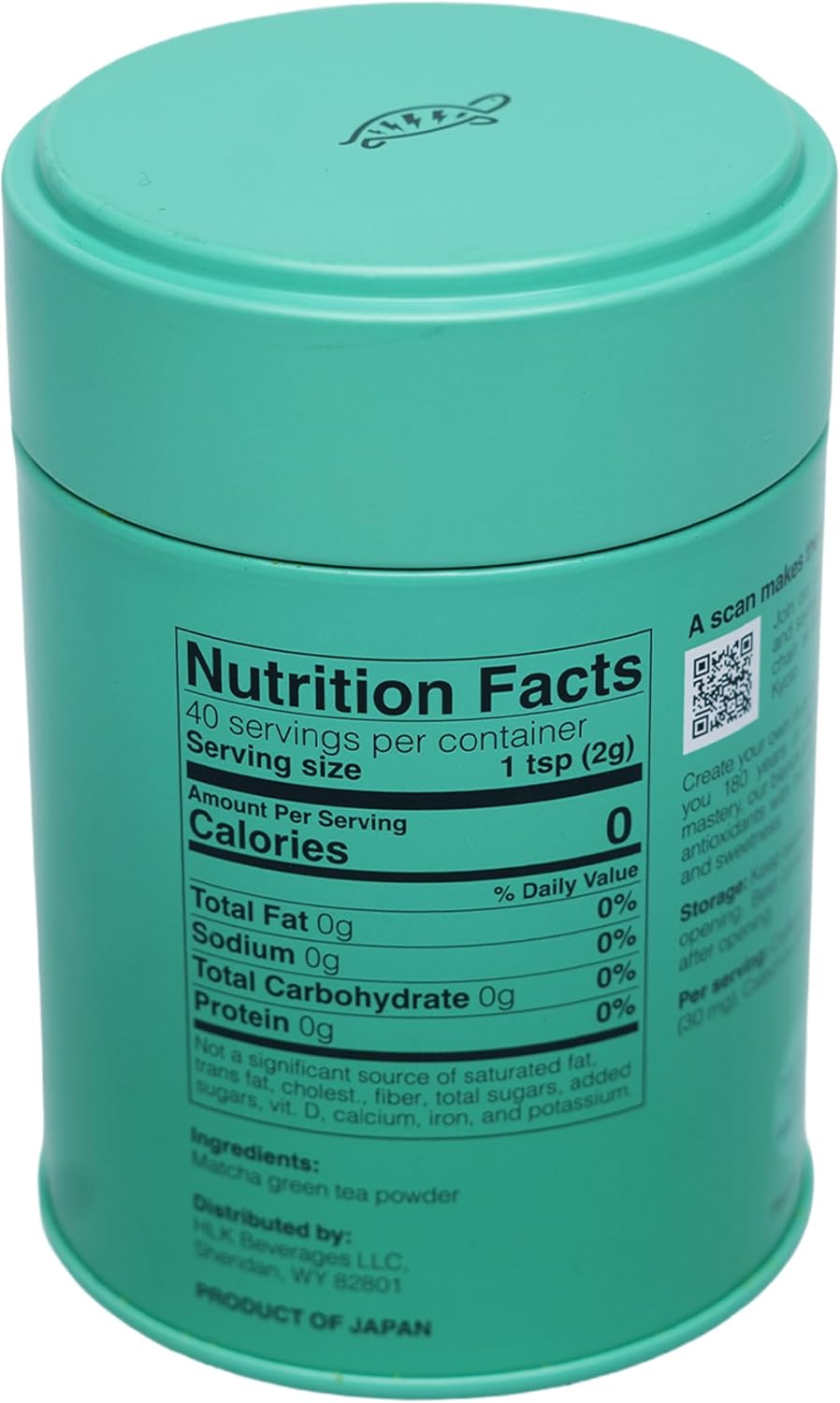 Polvo Matcha Ceremonial Japonés Lata 2.82oz