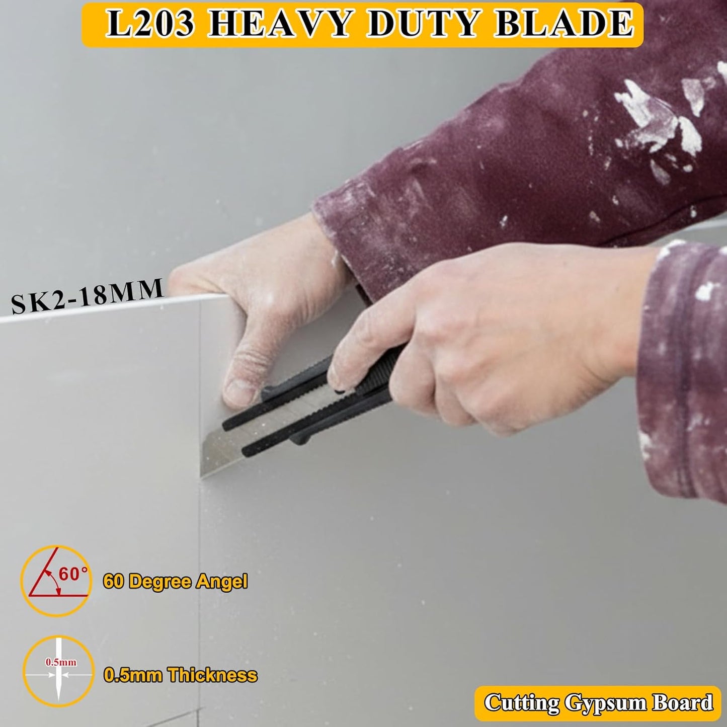 Cuchillas corte caja 0.709pulg 100uds acero SK2