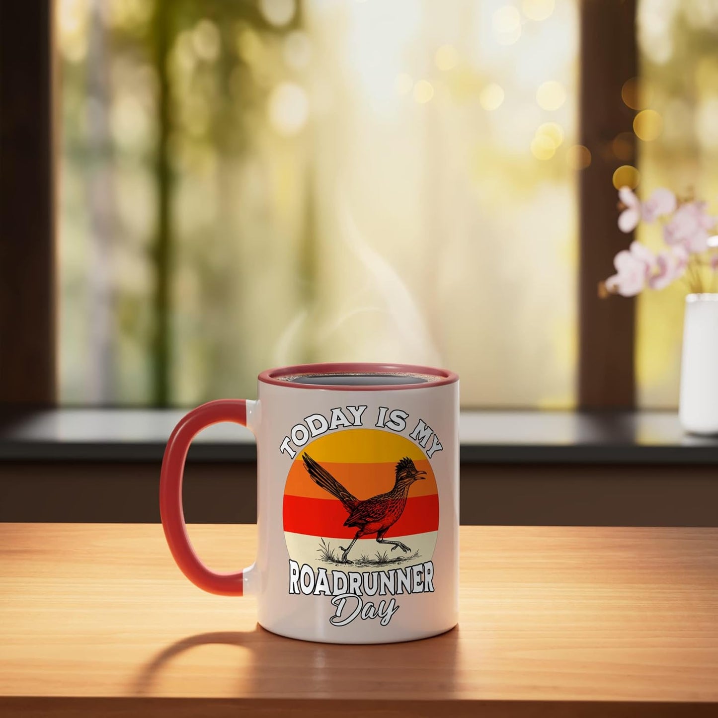 Taza Cerámica Roadrunner Rojo/Blanco
