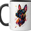 Taza cerámica para perro negra/blanca