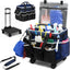 Bolsa limpieza con ruedas carrito desmontable 4 ruedas azul