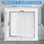 2 Paneles Acceso Fontanería Plástico 8x8pulg Cubierta PVC Blanco